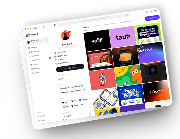 Platform mockup